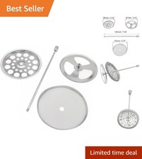 34 oz Stainless Steel French Press Filter Replacement Set - Complete Essentials