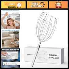 Rechargeable Electric Scalp Massager - Handheld Vibrating Head Massager for Stre
