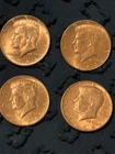 1964 Set of 4- 90% Silver John F Kennedy Half Dollar