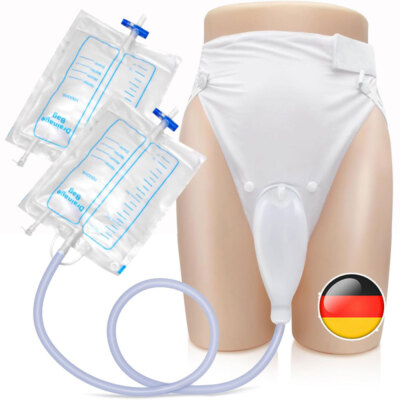 Tragbarer Urinbeutel mit Pee Katheter Kanal 1000ML 1000ML für Männer Ältere DE