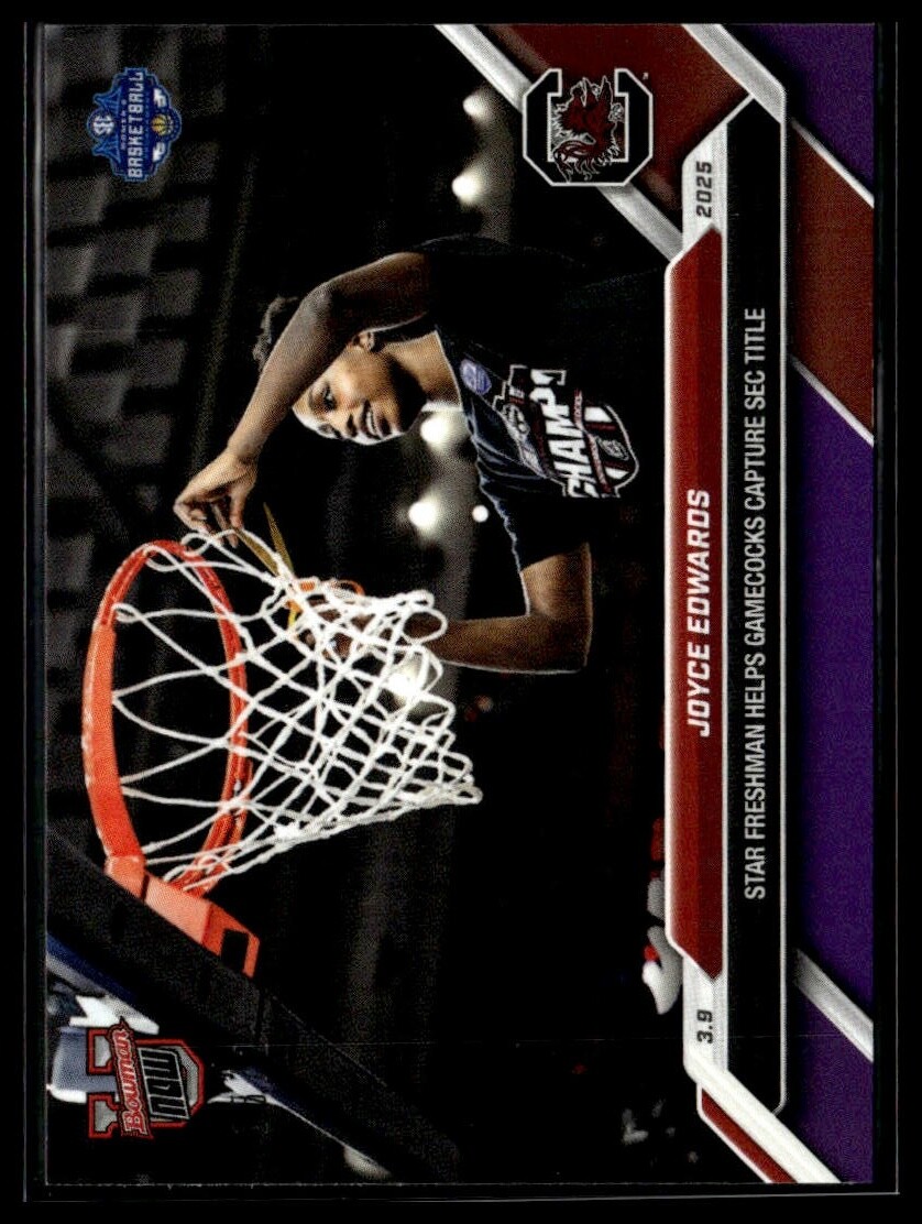 2024-25 Topps Bowman U Now 80 Joyce Edwards So Carolina SEC Title Purple 15/25