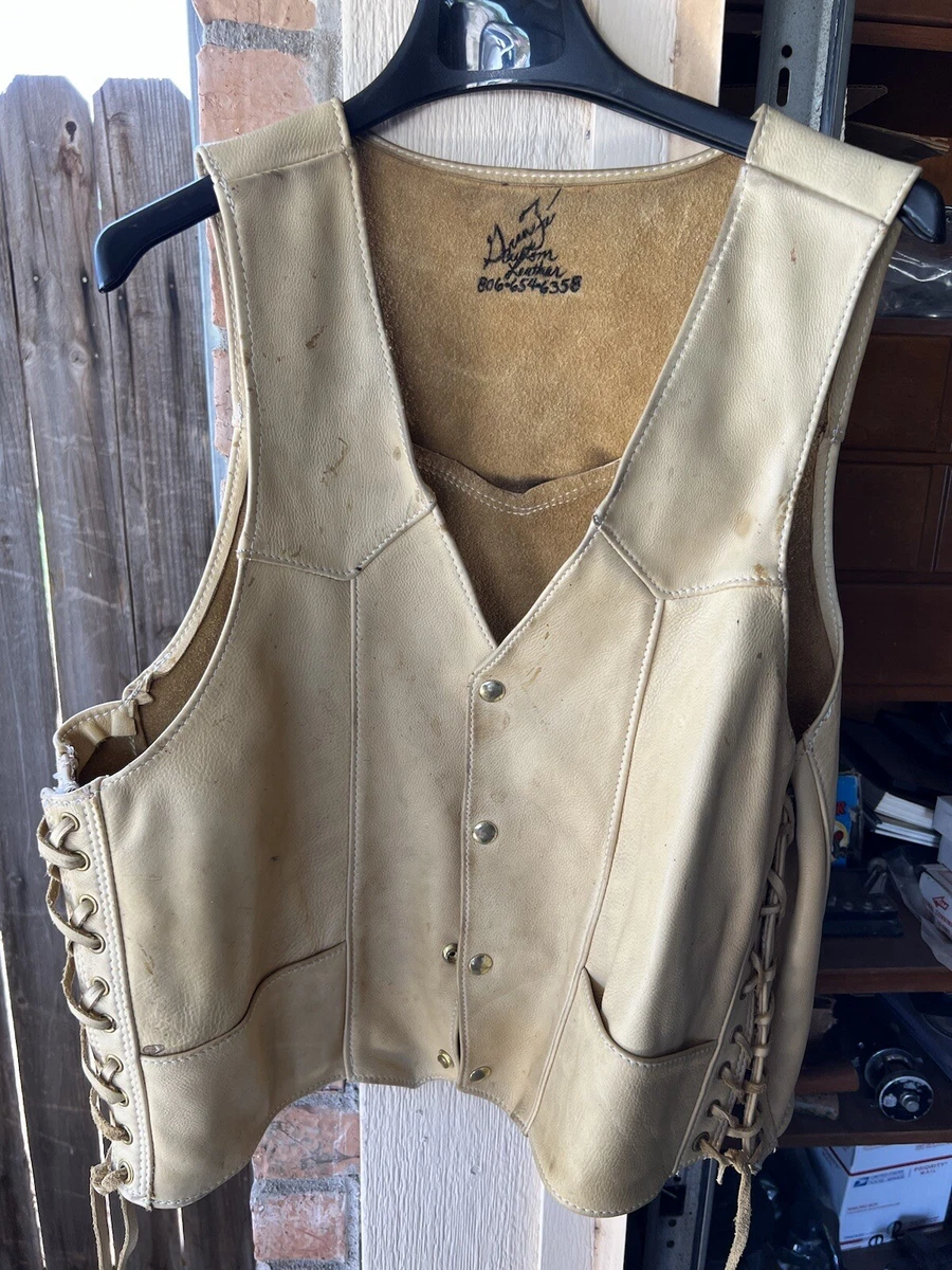 Used leather vest clearance