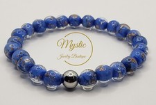 Mystic Firefly bracelet lampwork luminous glass glow in the dark Made in the USA