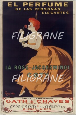 JACQUEMINOT COTY PARFUM Rchg - POSTER HQ 40x60cm eines VINTAGE POSTERS