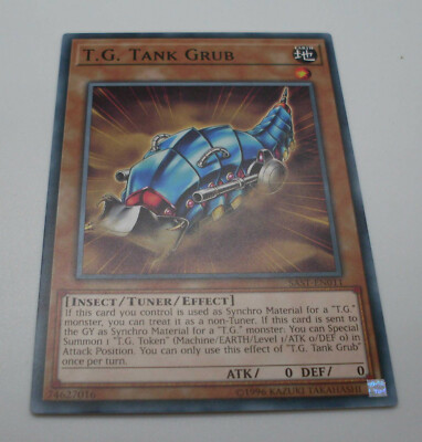 Yu-Gi-Oh Karte - T.G. Tank Grub - Insect / Tuner / Effect - braun ...