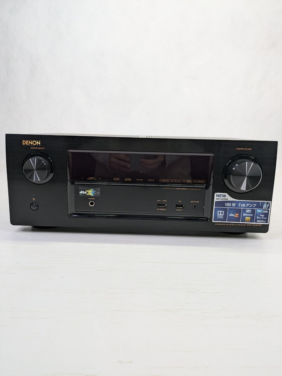 アンプ DENON AVR-X2200W AVR-X2200W - 7.2 Ch. 95W 4K AV Receiver with Wi-Fi