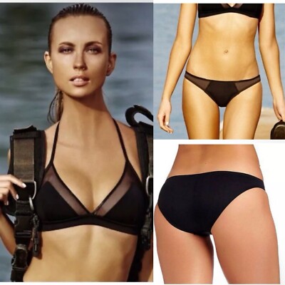 NWT $210 Sz 10 VITAMIN A NEO LUX BRALETTE & TATIANA FULL BOTTOM