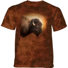 The Mountain Buffalo Bison Sunset T-Shirt New