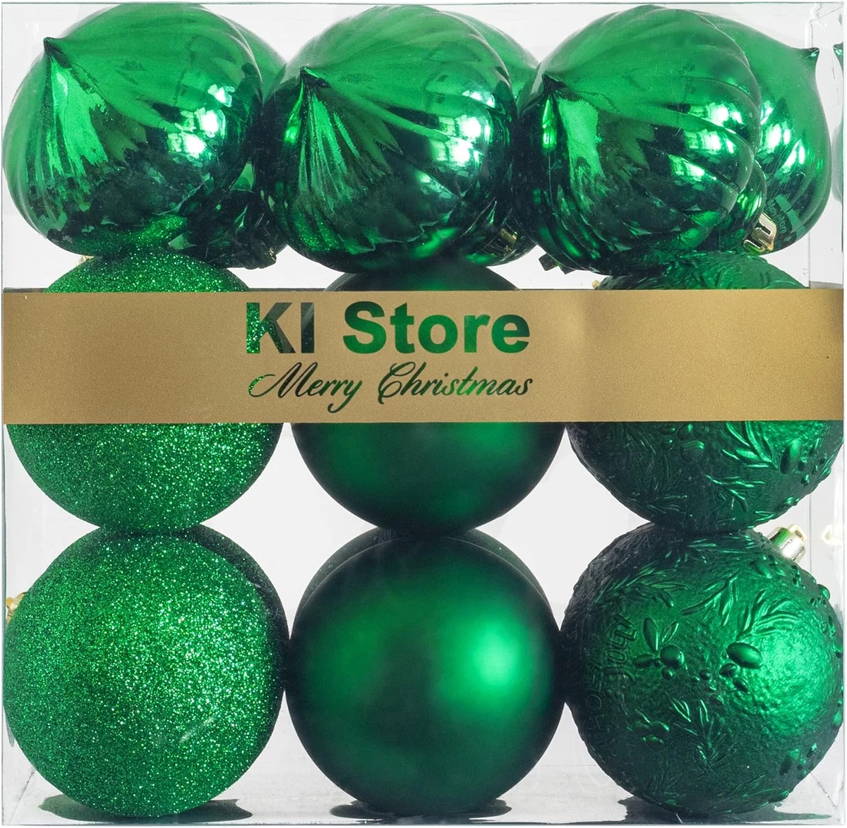 Set 16 Palline Di Natale Infrangibili Con Glitter - Diametro 6 Cm, Bianco E Oro, Decorazioni Per Albero