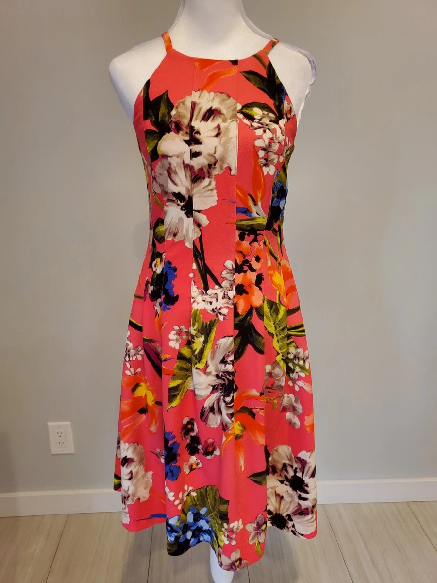 Vince camuto top floral scuba dress