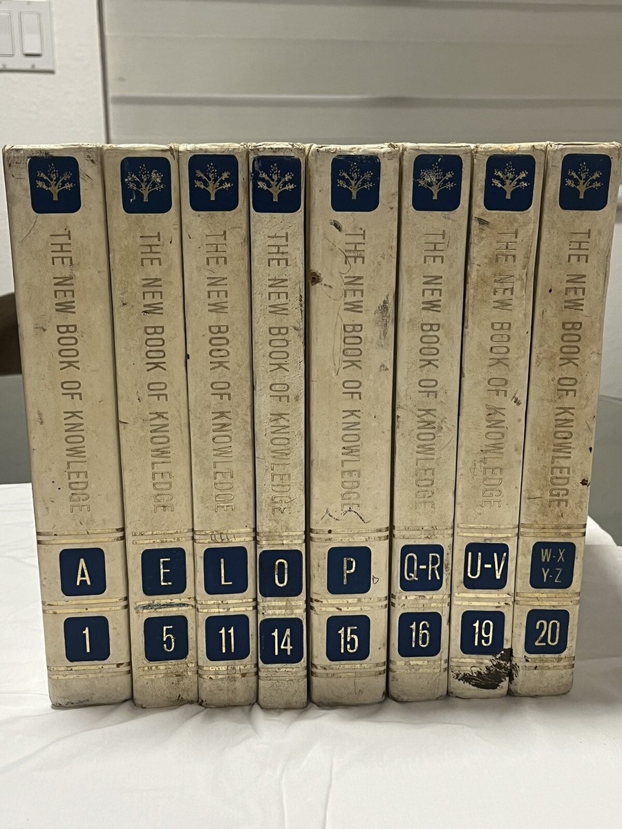 The New Book Of Knowledge (8) Volumes: 1,5,11,14,15,16,19,20