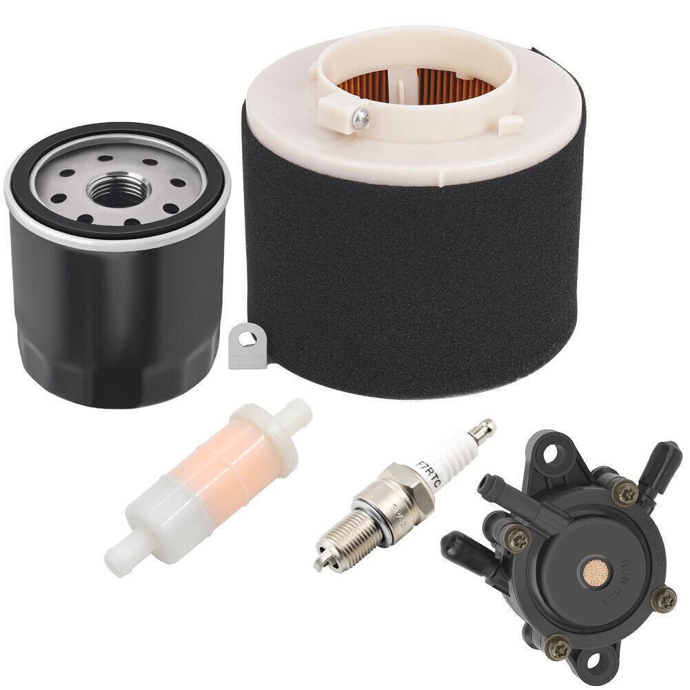 Air Oil &Fuel Filter&Fuel Pump&Spark Plug For Kawasaki Mule 500