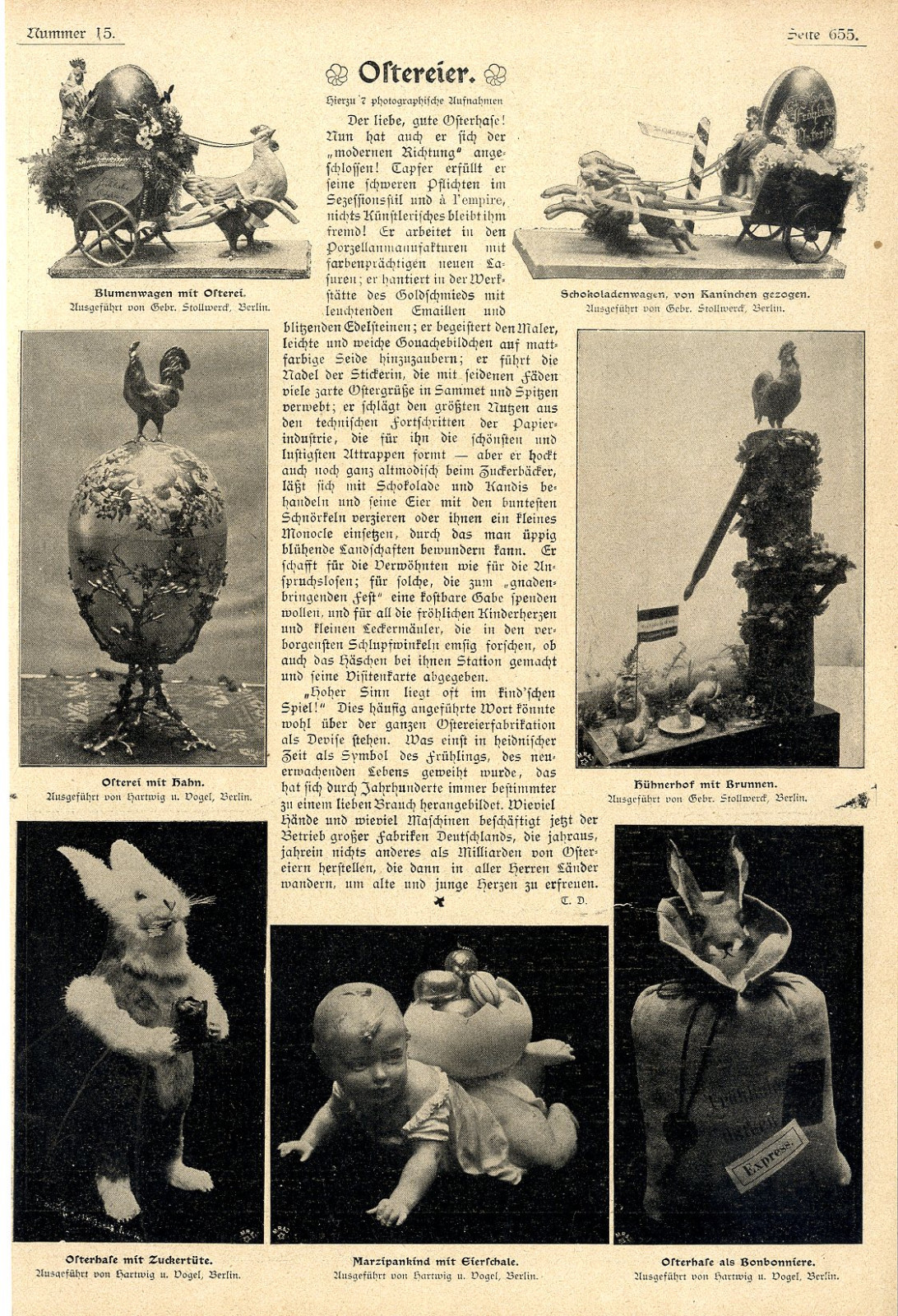 Süßwaren zum Osternfest Gebr. Stollwerk Berlin u. Hartwig & Vogel Berlin v.1900