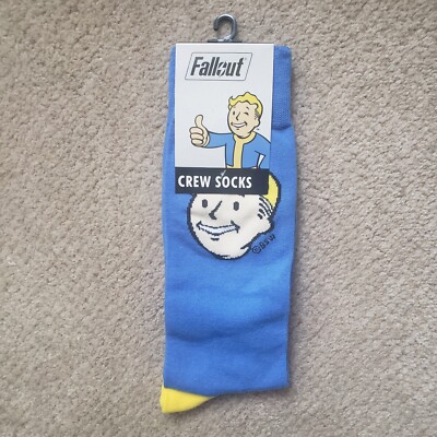 Fallout Crew Socks (New)(Your Choice Buy More And Save I Combine Shipping)