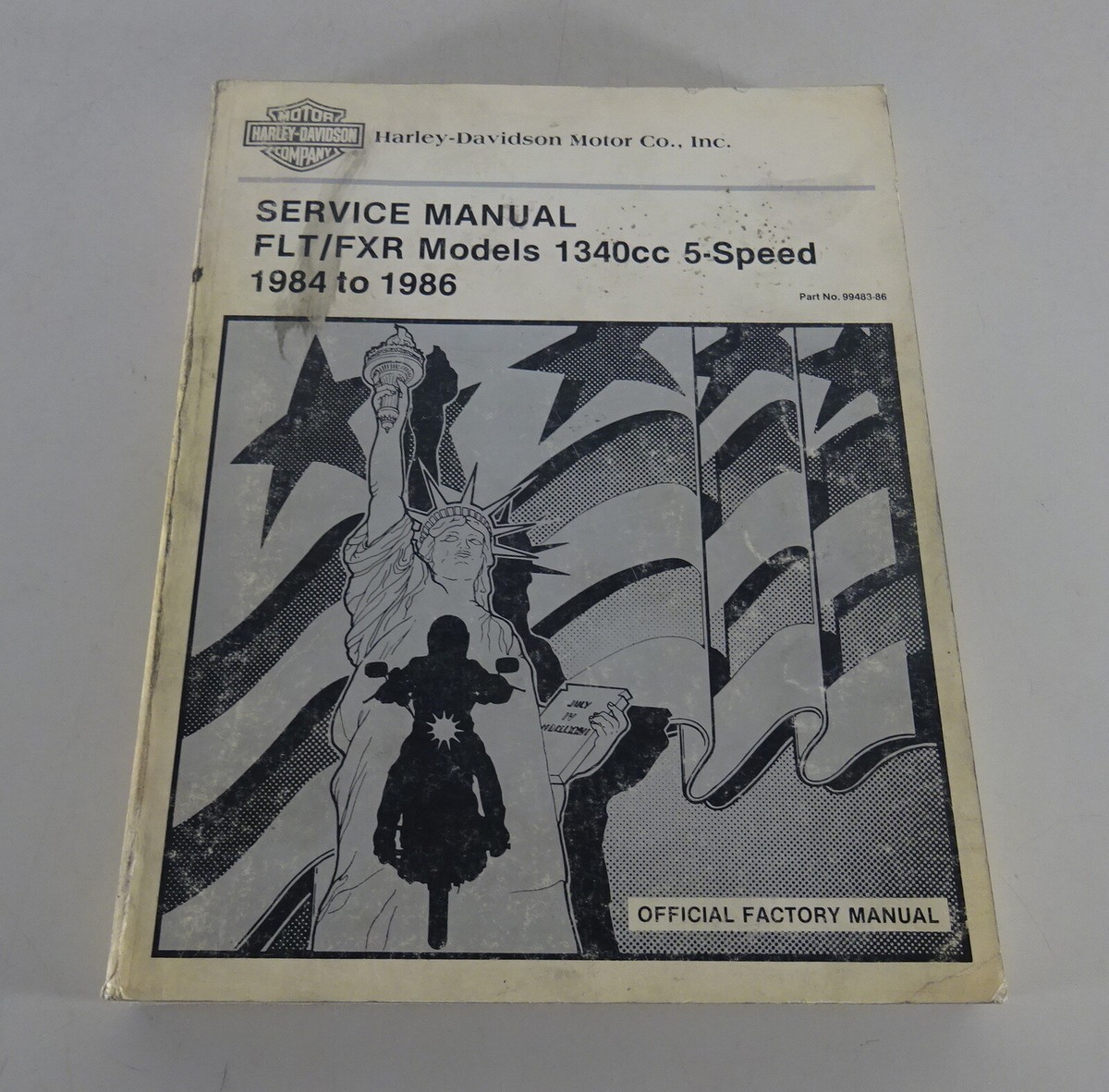 Workshop Manual Harley Davidson FLT/FXR Models 1984 - 1986 From 08 