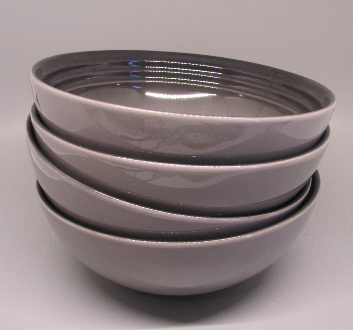 Le Creuset Cereal/Soup Bowl et of Color Flint NWT