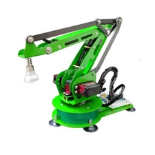 3DOF Green Robotic Arm Assembled Mechanical Arm with Air Pump Gripper Kit