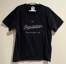 Taylor Swift My Reputation Precedes Me Kids T-Shirt Black Girls Size Small 7/8 