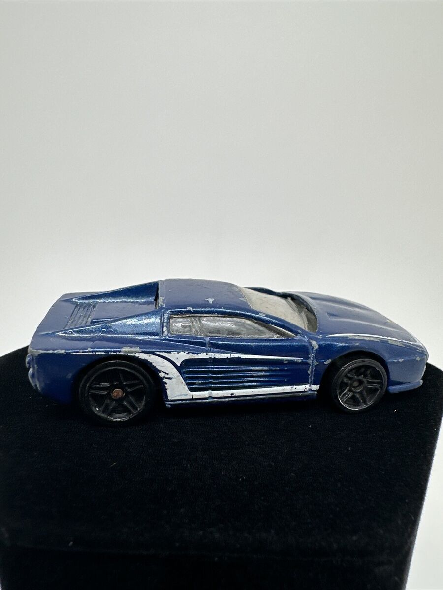 Hot Wheels Ferrari Testarossa F512M 512 Blue Gloss w/Chrome Hot Wheels Ferrari Testarossa F512M 512 Blue Gloss w/Chrome