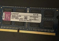 Kingstone Ram 2GB 256M x 64-Bit PC3-10600  CL9 204-Pin SODIMM