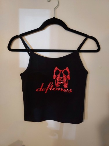 Deftones tank top deftones crop top red 
