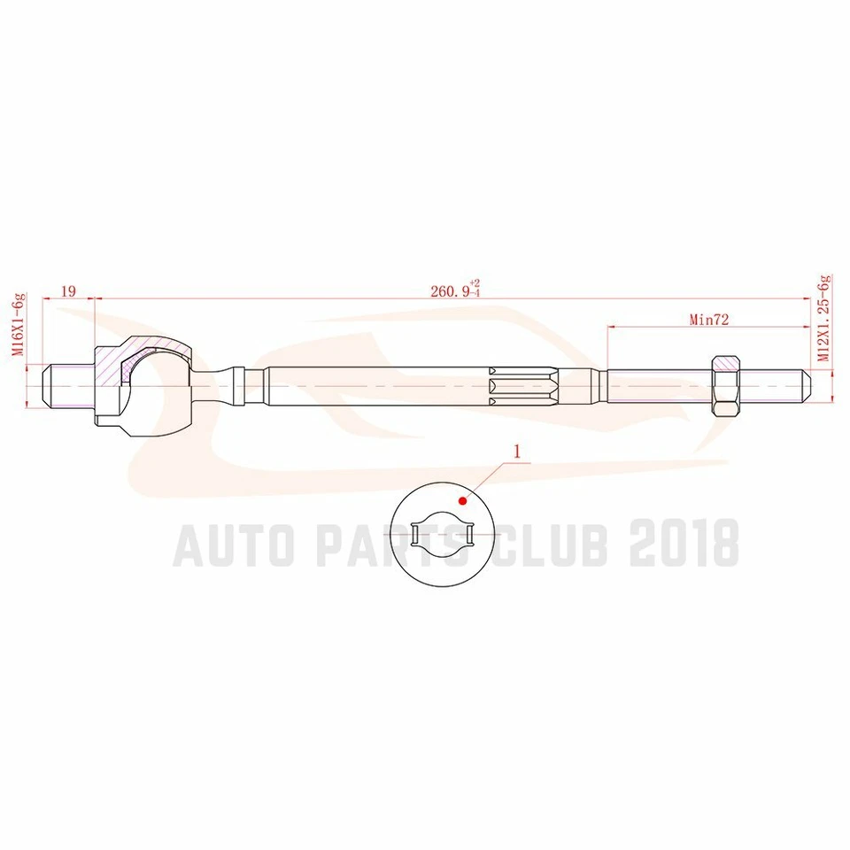 NEW 4Pcs For 1989-1993 1994 Nissan 240SX Suspension Outer Inner Tie Rod End Kit - Изображение 3 из 4