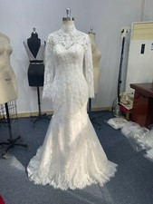 Ivory Fit Flare Tulle Lace Wedding Dress