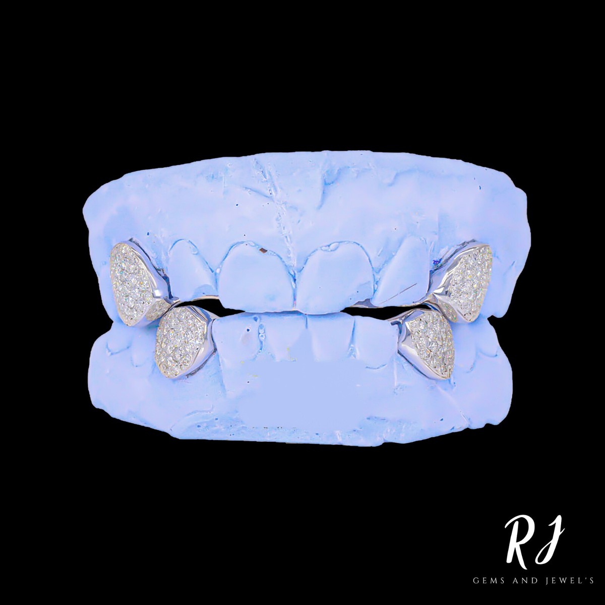 Iced Out Moissanite Diamond Custom K9 canine Teeth Grillz Cap For