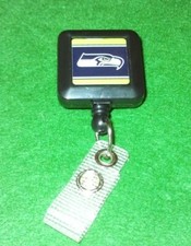 Wincraft Seattle Seahawks Retractable Badge Holder With Back Clip
