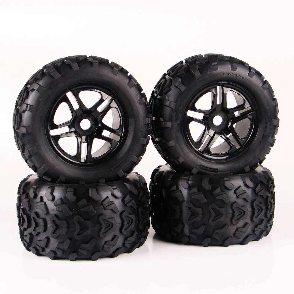 4x RC Car Off Road 1:8 Truck Tire 17mm HEX Wheel Rim - Image 4 of 4