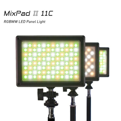 NANLITE MixPad II 11C RGB LED Video Light Mini Panel Light 13W 2700K-6500K CTT