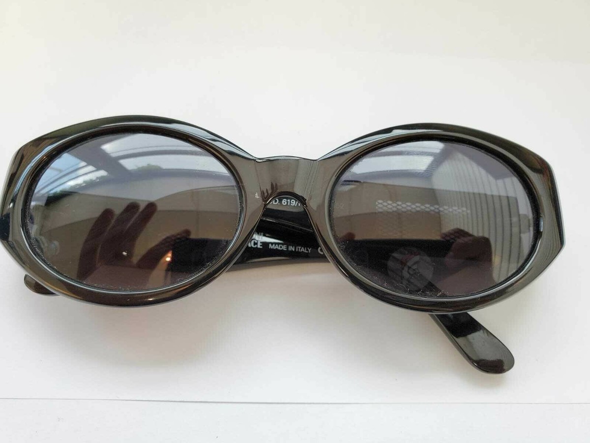 Rare Vintage 1990s Gianni Versace Black Sunglasses Mod. 619