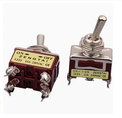 2pcs Off-(ON) Toggle Switch Heavy Duty 15A 12V/24V DC 125V 250V AC Car Truck Boa