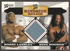 2006 Topps Heritage II WWE Ringside Relics Doubles #NNO Bobby Lashley vs BookerT