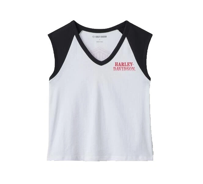 Harley-Davidson Cotton White Tops for Women