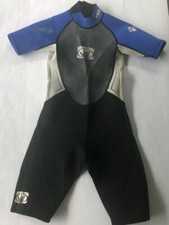 Body Glove Boys 12 Spring Suit Black Blue Color Block Mock Neck Wetsuit Juniors