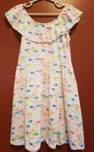 JUMPING BEANS Peasant Style Ruffled Neck Dress Girls Size 6X