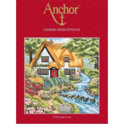 Anchor Kreuzstich-Set ''Cottage Stream'', Zählmuster