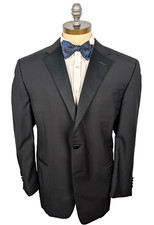 CANALI 1934 Black 2 Btn Tux Tuxedo Jacket Dual Vent Sz 48R US 58R IT Italy