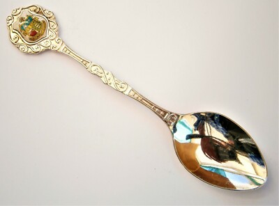 SD852) Vintage Gold Coast Crest Australien Souvenir Sammler Löffel 
