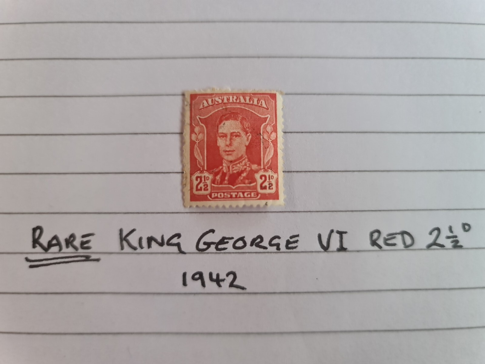 King VI Stamp Rare 2.5d Australian Penny eBay