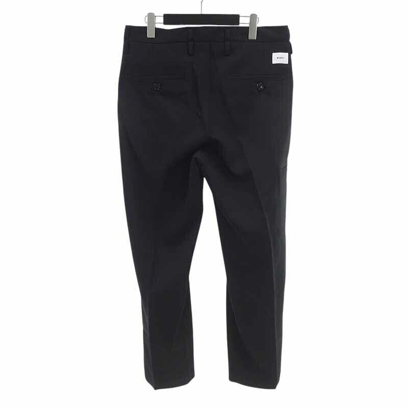 WTAPS 19AW Tuck 01 Trousers Black Poly Twill Pants Men's WTAPS 19AW Tuck 01 Trousers Black Poly Twill Pants Men's
