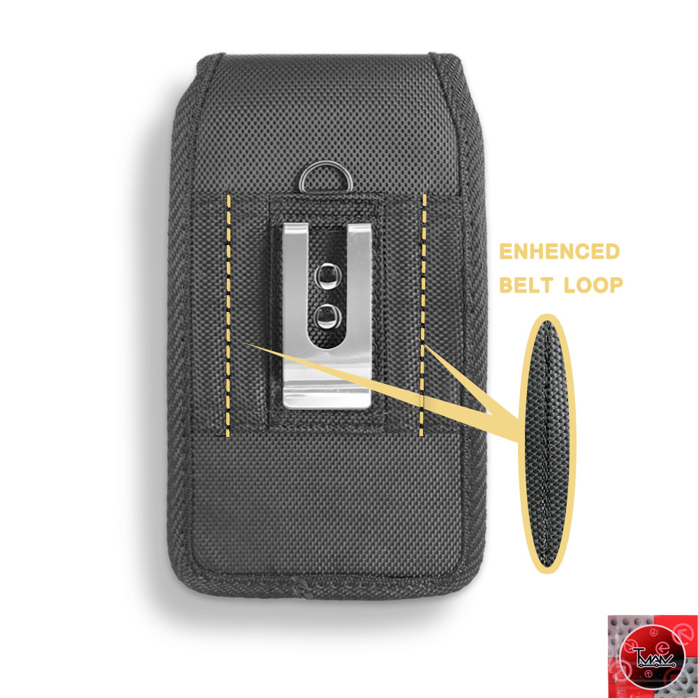 Custodia In Nylon Per Motorola Moto E6 - Robusta Con Clip Da Cintura E Fondina - Foto 2