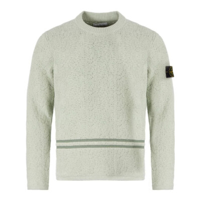 STONE ISLAND Chenille Knit Jumper | Dust Size Large | New W/Tags