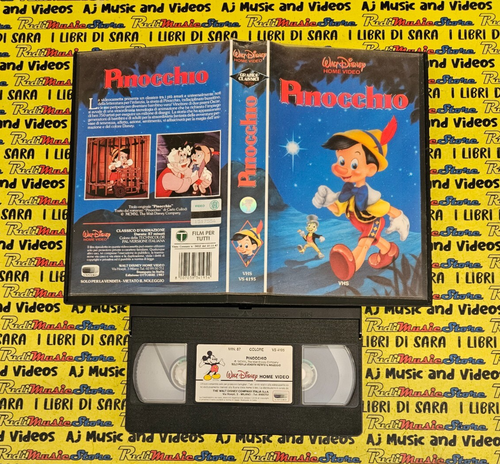 VHS Film Pinocchio 1987 Animation WALT DISNEY GROSSE KLASSIKER VS 4195 (F20)