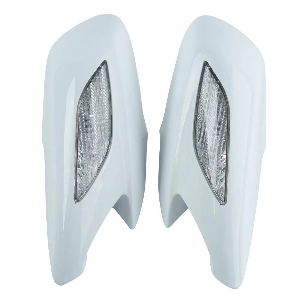 White Rear View Mirrors Turn Signals Lens Fit For Honda ST1300 1300 2002-2011 09