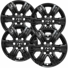 Set Of 4 Gloss Black 17 Impostor Wheel Skins For 19-22 Ford Ranger Rim Covers