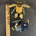 Lot of 2 Gobots Rock Lord Nuggit & Transformer Flamefeather Vintage Used Action