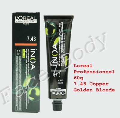 Loreal Professional INOA 60ml - 7,43 Kupfer Goldblond