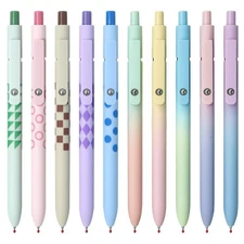 Gel Pens,10 Pcs Medium Point Smooth Writing Pens Cute Pens for Women, High-En...